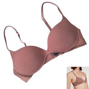 Pepper Zero-G Wirefree Lift Up Bra - 34A / Woodrose; Wireless Push-up Bra; EUC